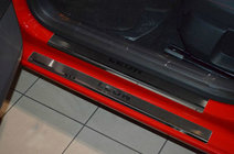 Seat Leon 2013-2020 гг. Накладки на Пороги Nataniko (8 шт., Нержавейка) фото 1