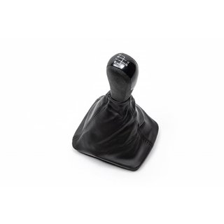 Ручка КПП с чехлом (черная вставка, 5-ступка) Skoda Octavia II A5 2010-2013 гг. фото 1