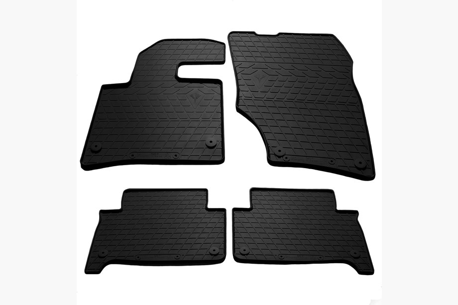 Audi Q7 2005-2015 гг. Резиновые коврики (4 шт, Stingray Premium) Image