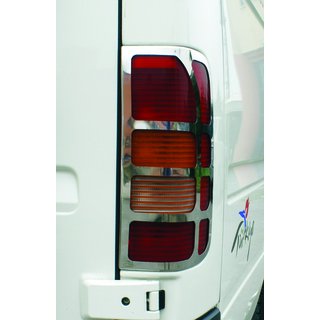 Окантовка задних фонарей (2 шт, нержавейка) Volkswagen LT 1995-2006 гг.