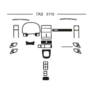 Накладки на панель приборов (Hartman) 31 серия 1981-1992 гг.