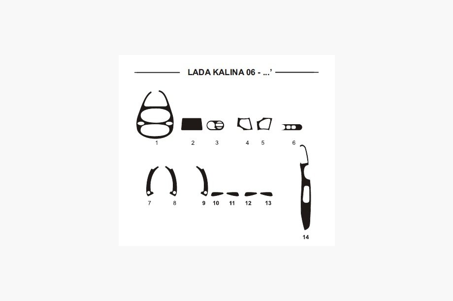 Накладки на панель приборов (Hartman) Image Накладки на панель приборов (Hartman) Image