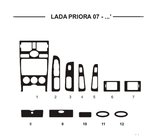 Lada Priora 2007-2018 гг. Накладки на панель приборов (Hartman) фото 1