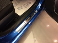 Kia Rio 2005-2011 гг. Накладки на пороги Natanika Standard (4 шт, нержавейка) фото 1