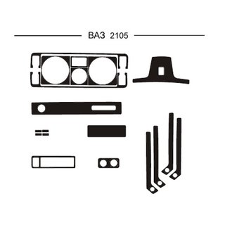 Накладки на панель приборов (Hartman) ВАЗ 2105 1980-2010 гг.