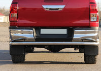 Toyota Hilux 2015- гг. Задняя дуга AK005-2 (нерж. сталь) фото 2