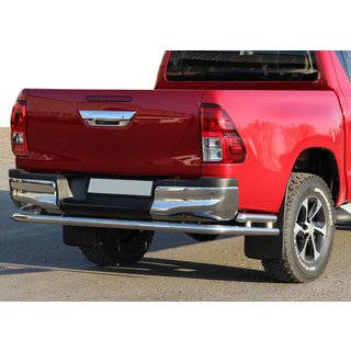 Задняя дуга AK005-2 (нерж. сталь) Toyota Hilux 2015- гг. фото 1