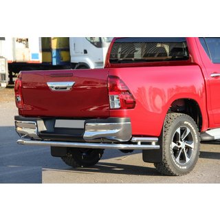 Задняя дуга AK005-2 (нерж. сталь) Toyota Hilux 2015- гг. фото 3