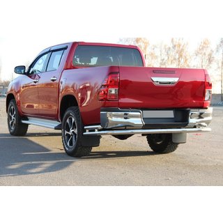 Задняя дуга AK005-2 (нерж. сталь) Toyota Hilux 2015- гг. фото 4