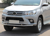 Toyota Hilux 2015- гг. Передняя защита ST018 (нерж. сталь) фото 1