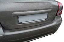 Toyota Avensis 2003-2009 гг. Накладка на задний бампер Nataniko (нержавейка) фото 1