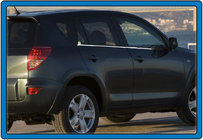Toyota Rav 4 2006-2013 гг. Наружные молдинги окон нержавейка (4 шт) фото 5