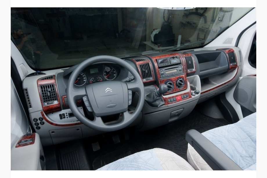 Fiat Ducato 2006-2014 накладки на панель цвет карбон Image