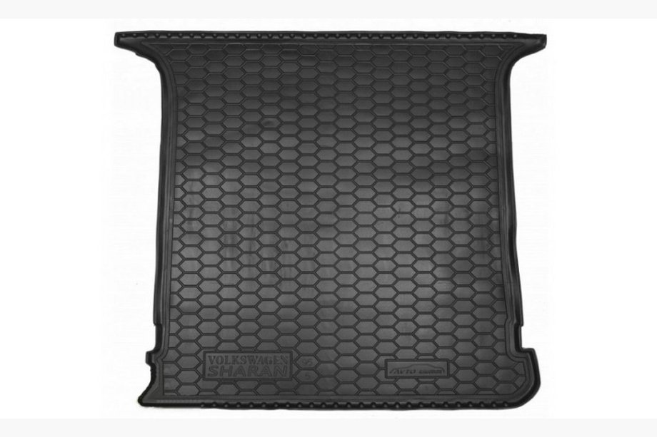 Volkswagen Sharan 1995-2010 гг. Коврик багажника 5 мест (Autogumm, пластик) Image
