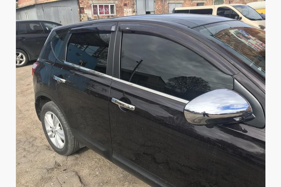 Nissan Qashqai 2007-2010 гг. Наружные Окантовки Окон Нержавеющая Сталь (4 шт) Стандартная база, OmsaLine - Итальянская нержавейка Фото 5