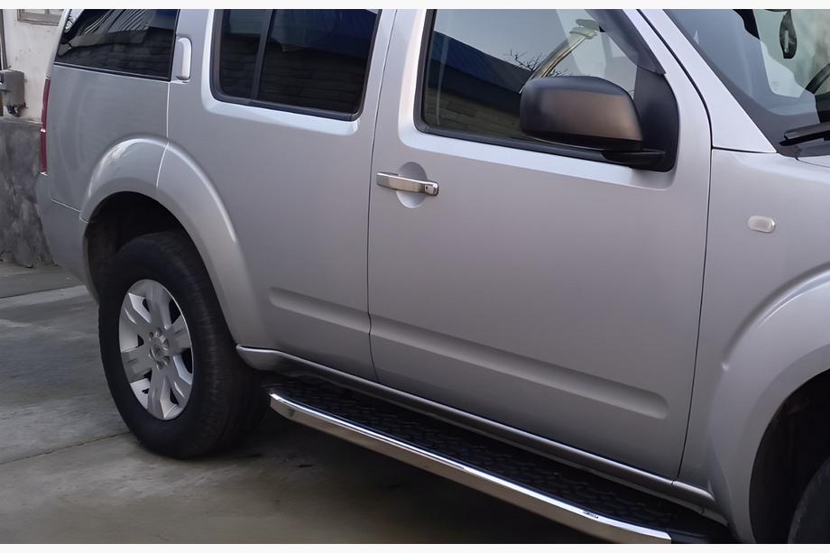 Nissan Pathfinder R51 2005-2014 гг. Хромированные Накладки на Ручки (2 шт., Нержавейка) С чипом, OmsaLine - Итальянская Нержавейка Фото 4