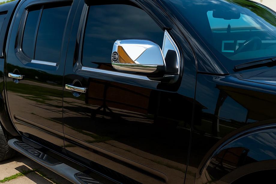 Накладки на ветровики (2 шт., нержавейка) Image