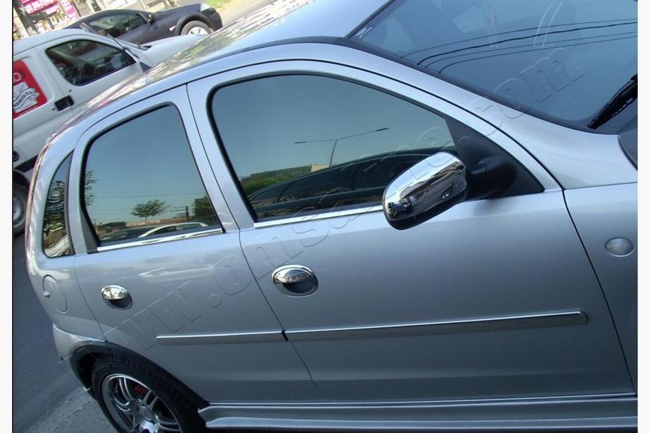 Opel Corsa C 2000-2006 гг. Дверные молдинги нержавейка (4 шт) Image
