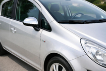 Opel Corsa D 2007-2014 гг. Накладки на Зеркала (2 шт., Нержавейка) фото 1