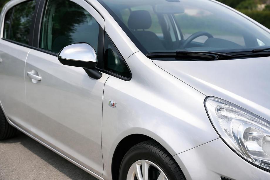 Opel Corsa D 2007-2014 гг. Накладки на Зеркала (2 шт., Нержавейка) Image