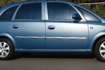 Opel Meriva 2002-2010 гг. Дверные Молдинги Нержавеющая Сталь (4 шт) фото 1
