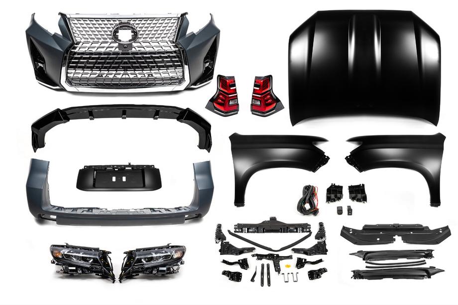 Toyota Land Cruiser Prado 150 2009-2023 гг. Комплект рестайлинга с 2009-2016 на 2017- (Elite Set) Фото 1