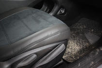 Chrysler 200 II 2014-2017 гг. Авточехлы экокожа+ткань+алькантара Antara A001 (полный салон) фото 10