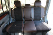 Toyota Land Cruiser Prado 120 2002-2009 гг. Авточехлы экокожа+ткань+алькантара Antara A088 (полный салон) фото 6