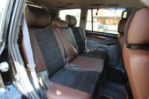 Toyota Land Cruiser Prado 120 2002-2009 гг. Авточехлы экокожа+ткань+алькантара Antara A088 (полный салон) фото 7