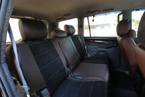 Toyota Land Cruiser Prado 120 2002-2009 гг. Авточехлы экокожа+ткань+алькантара Antara A088 (полный салон) фото 8