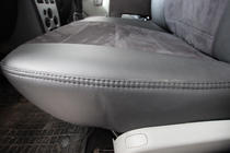 Dacia Logan I 2005-2008 гг. Авточехлы экокожа+ткань+алькантара Antara A001 (полный салон) фото 6