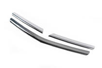 Opel Corsa D 2007-2014 гг. Хромированные накладки на решетку (3 шт., нерж. сталь) фото 3