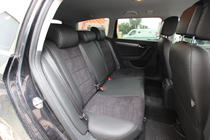 Volkswagen Passat B7 2012-2015 гг. Авточехлы экокожа+ткань+алькантара Antara A001 (полный салон) фото 5