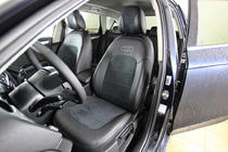 Audi A4 B8 2007-2015 гг. Авточехлы экокожа+ткань+алькантара Antara A001 (полный салон) фото 7