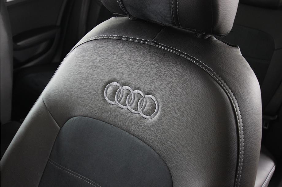 Audi A4 B8 2007-2015 гг. Авточехлы экокожа+ткань+алькантара Antara A001 (полный салон) Фото 5