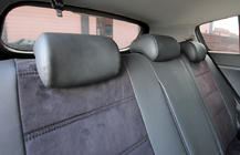 Kia Sportage 2015-2021 гг. Авточехлы экокожа+ткань+алькантара Antara A001 (полный салон) фото 12