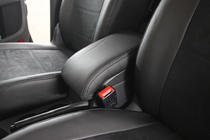 Volkswagen Touran 2003-2010 гг. Авточехлы экокожа+ткань+алькантара Antara A001 (полный салон) фото 9