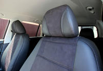 Volkswagen Tiguan 2016-2023 гг. Авточехлы экокожа+ткань+алькантара Antara A001 (полный салон) фото 9