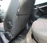 Skoda Octavia II A5 2010-2013 гг. Авточехлы экокожа+ткань+алькантара Antara A001 (полный салон) фото 5