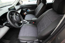 Toyota Yaris/Yaris Cross (XP210) 2020- гг. Авточехлы экокожа+ткань+алькантара Antara A001 (полный салон) фото 6