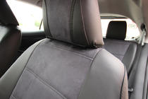 Toyota Yaris/Yaris Cross (XP210) 2020- гг. Авточехлы экокожа+ткань+алькантара Antara A001 (полный салон) фото 7