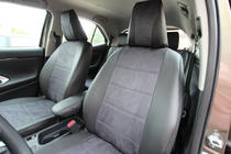 Toyota Yaris/Yaris Cross (XP210) 2020- гг. Авточехлы экокожа+ткань+алькантара Antara A001 (полный салон) фото 12