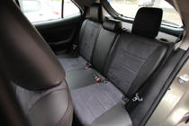 Toyota Yaris/Yaris Cross (XP210) 2020- гг. Авточехлы экокожа+ткань+алькантара Antara A001 (полный салон) фото 5