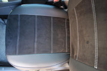 Ford Focus III 2011-2017 гг. Авточехлы экокожа+ткань+Алькантара Antara A001g (полный салон) фото 12