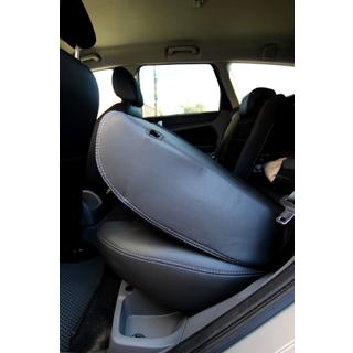 Авточехлы экокожа+ткань+Алькантара Antara A001g (полный салон) Ford Focus III 2011-2017 гг. фото 4