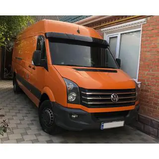 Козырек на лобовое стекло на раме V2 (черный глянец, 5мм) фото 1