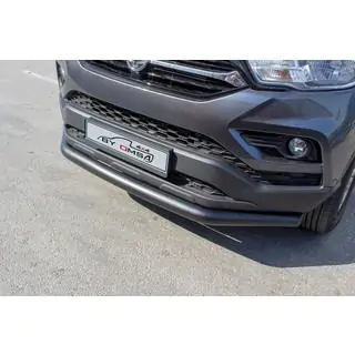 Передняя защита Texas (76мм, черный) SsangYong Musso II 2018– гг. фото 1