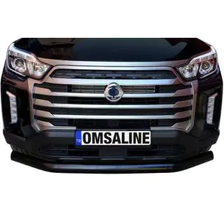 Передняя защита Texas (76мм, черный) SsangYong Musso II 2018– гг. фото 3