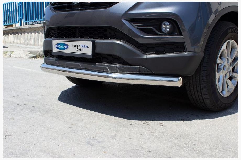 SsangYong Musso II 2018– гг. Передняя защита Texas (76мм, нержавейка) Фото 3