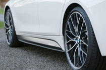 BMW 5 серия F10/F11 2010–2016 гг. Боковые пороги OmsaLine (черные) фото 1